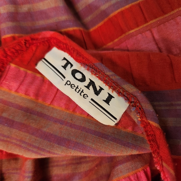 Vintage Unique Vibrant Swing Midi Dress Petite Pin-up - Picture 8 of 9